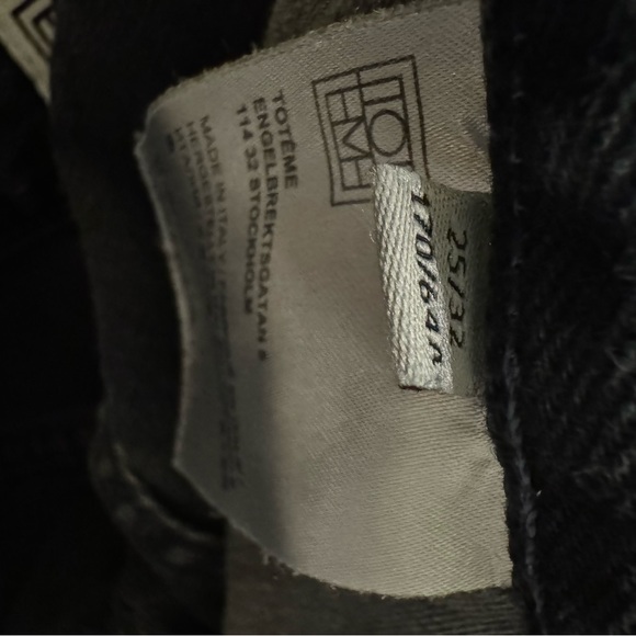 Toteme Black Denim Jeans Size 25 - Picture 9 of 11